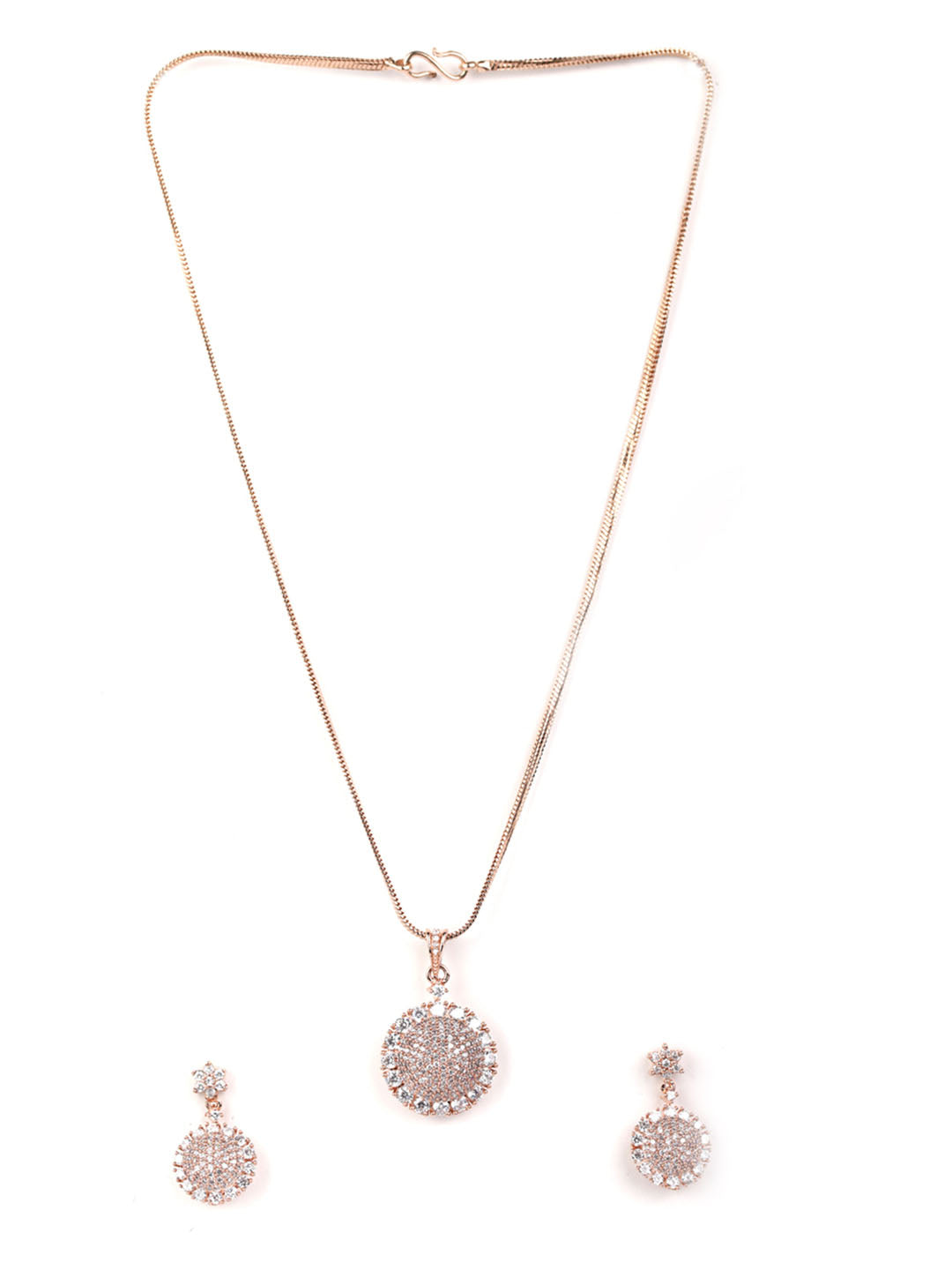 Priyaasi Women American Diamond Jewellery Sets with Ring - Swadesiicart