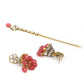 Priyaasi Women Pink Beads Ruby Kundan Gold-Polished Traditional MaangTika Jewellery Set - Swadesiicart