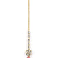 Priyaasi Women Pink Beads Ruby Kundan Gold-Polished Traditional MaangTika Jewellery Set - Swadesiicart