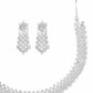Priyaasi Women American Diamond Silver Plated Ethnic Jewellery Set - Swadesiicart