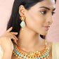 Priyaasi Women Multi-Color Kundan Pearls Gold-Polished Floral Jewellery Set - Swadesiicart