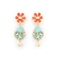 Priyaasi Women Multi-Color Kundan Pearls Gold-Polished Floral Jewellery Set - Swadesiicart