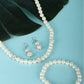 Priyaasi Women Silver Plated Pearls Jewellery Set with Bracelet - Noz2Toz
