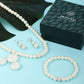 Priyaasi Women Silver Plated Pearls Jewellery Set with Bracelet - Swadesiicart