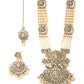 Priyaasi Women Multi-Color Beads Pearls Gold-Polished Rani Haar with Maang Tikka - Swadesiicart
