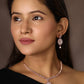 Priyaasi Women Dreamy Dahlia - American Diamond Rose Gold-Polished Jewellery Set - Swadesiicart