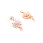 Priyaasi Women Dreamy Dahlia - American Diamond Rose Gold-Polished Jewellery Set - Swadesiicart
