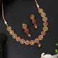 Priyaasi Women Ruby Kundan Pearls Gold-Polished Jewellery Set - Noz2Toz