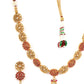 Priyaasi Women Ruby Kundan Pearls Gold-Polished Jewellery Set - Swadesiicart