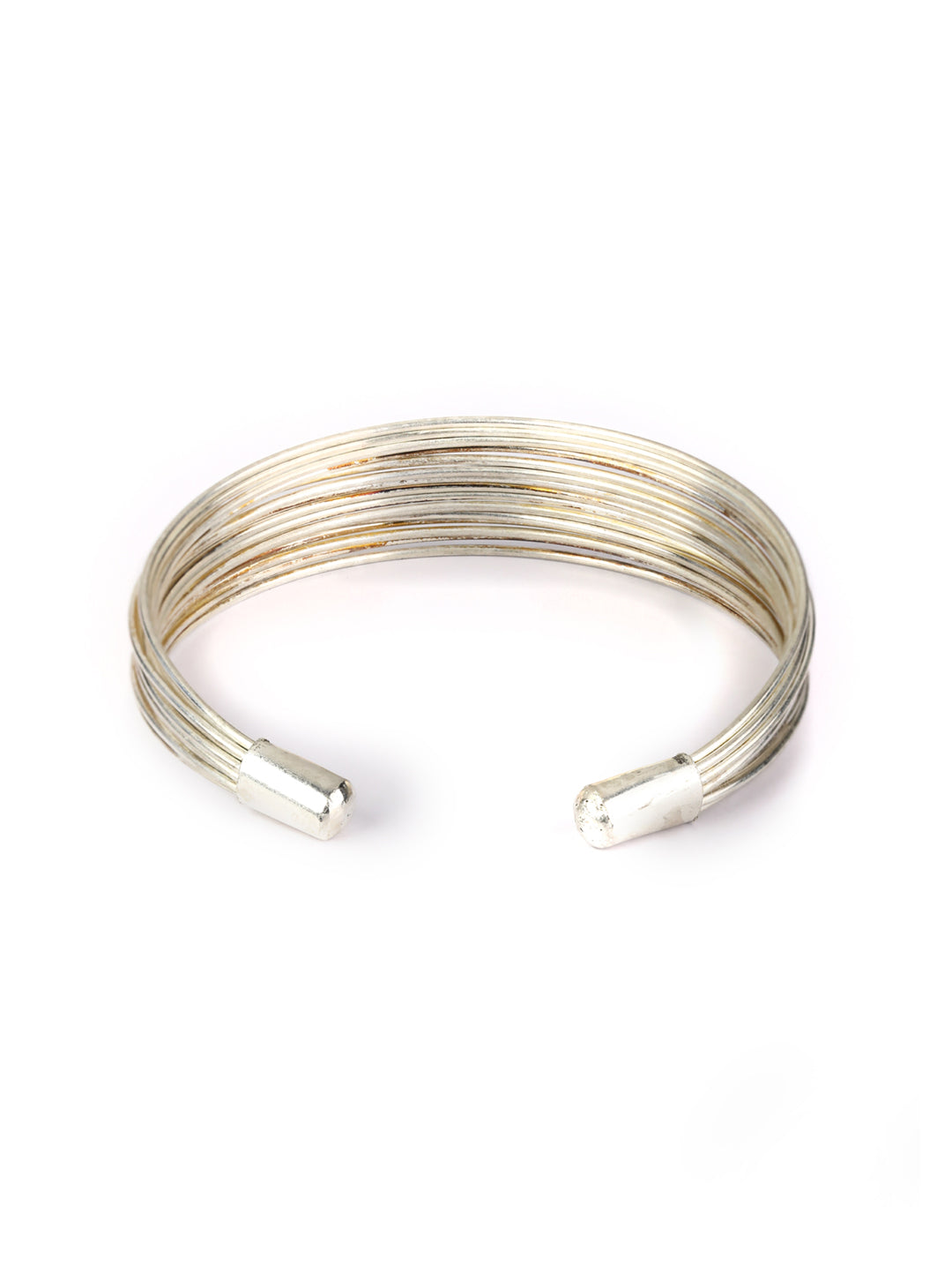 Priyaasi Women Silver Plated Necklace with Earrings, Ring & Bracelet - Swadesiicart