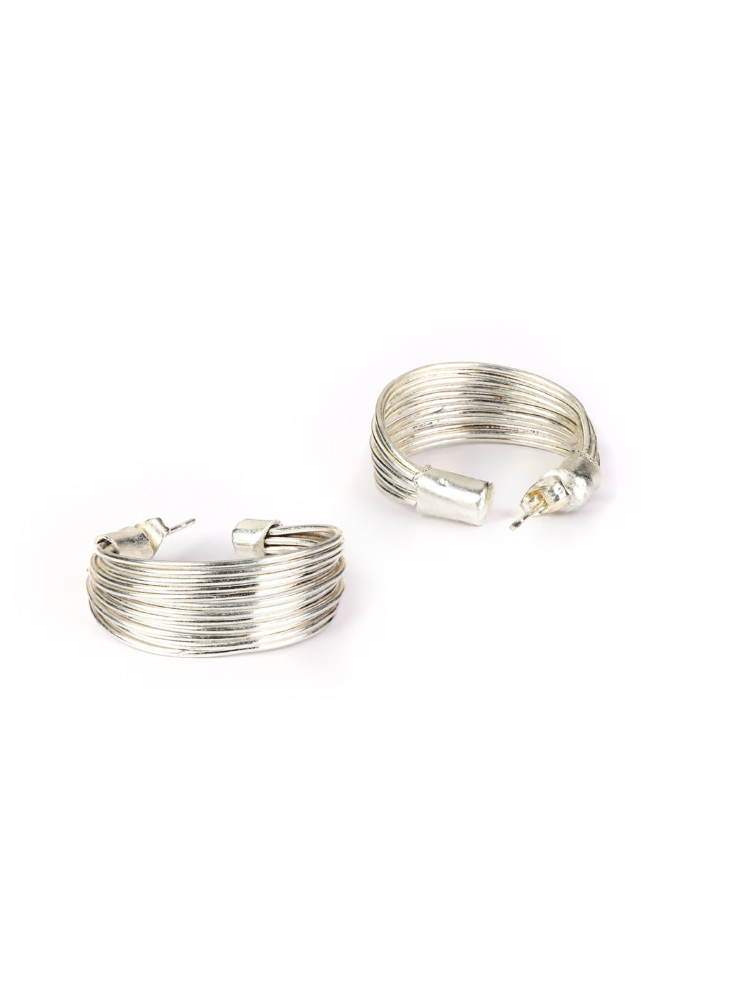Priyaasi Women Silver Plated Necklace with Earrings, Ring & Bracelet - Swadesiicart