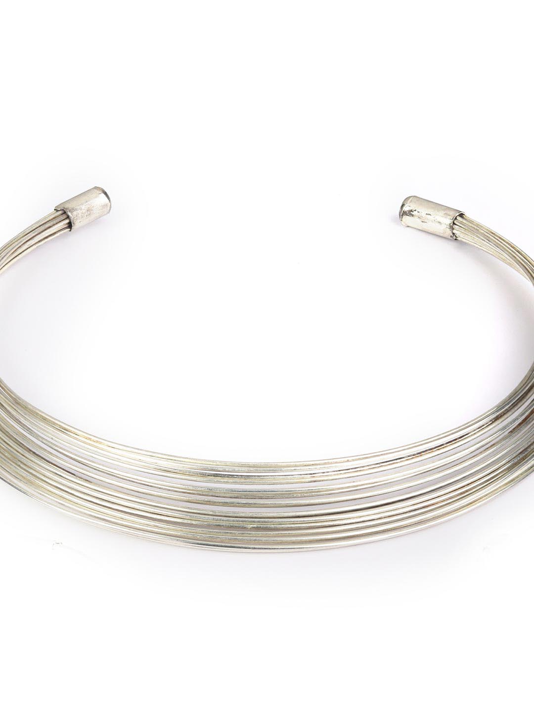 Priyaasi Women Silver Plated Necklace with Earrings, Ring & Bracelet - Swadesiicart