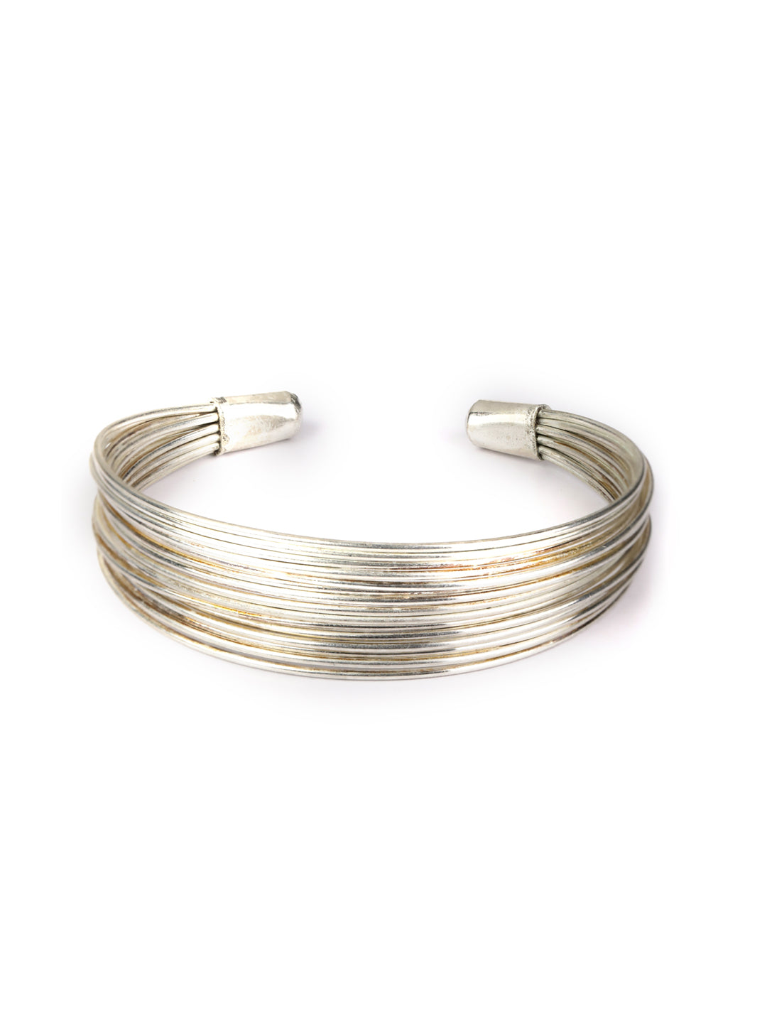 Priyaasi Women Silver Plated Necklace with Earrings, Ring & Bracelet - Swadesiicart