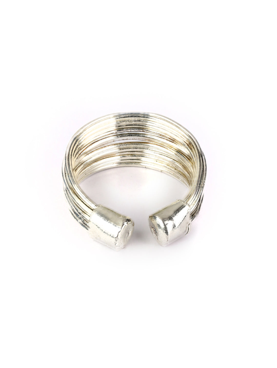 Priyaasi Women Silver Plated Necklace with Earrings, Ring & Bracelet - Swadesiicart