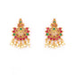 Priyaasi Women Ruby Emerald Beads Gold-Polished Jewellery Set - Swadesiicart