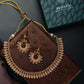 Priyaasi Women Gold-Polished Leaf Patterned Jewellery Set - Swadesiicart