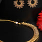 Priyaasi Women Gold-Polished Leaf Patterned Jewellery Set - Noz2Toz