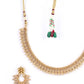 Priyaasi Women Gold-Polished Leaf Patterned Jewellery Set - Swadesiicart