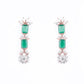 Priyaasi Women Green American Diamond Rose Gold-Polished Jewellery Set - Swadesiicart