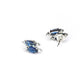 Priyaasi Women Blue American Diamond Silver Plated Jewellery Set - Swadesiicart