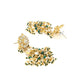 Priyaasi Women White Beads Pachi Kundan Gold-Polished Jewellery Set - Swadesiicart