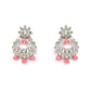 Priyaasi Women Orange Silver-Plated Jewellery Sets - Swadesiicart