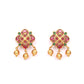 Priyaasi Women Kemp Stones Gold-Polished Floral Jewellery Set - Swadesiicart