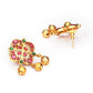 Priyaasi Women Kemp Stones Gold-Polished Floral Jewellery Set - Swadesiicart