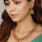 Priyaasi Women Multi-Color Kemp Stones Gold-Polished Peacock Jewellery Set - Swadesiicart