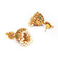 Priyaasi Women Multi-Color Kemp Stones Gold-Polished Peacock Jewellery Set - Swadesiicart