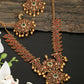 Priyaasi Women Multi-Color Kemp Stones American Diamond Gold-Polished Jewellery Set - Noz2Toz