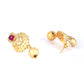 Priyaasi Women Maroon Ruby American Diamond Gold-Polished Jewellery Set - Swadesiicart