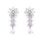 Priyaasi Women Grey American Diamond Cubic Zirconia Gun Metal Plated Jewellery Set - Swadesiicart