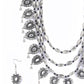 Priyaasi Women Kundan Stones Studded Silver Plated Jewellery Set - Swadesiicart