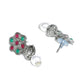 Priyaasi Women Green Ruby Emerald German Silver Plated Jewellery Set - Swadesiicart