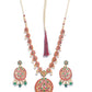Priyaasi Women Green Ruby Kemp Stones Gold-Polished Jewellery Set - Swadesiicart