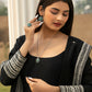 Priyaasi Women Green Floral Silver Plated Jewellery Set - Swadesiicart