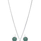 Priyaasi Women Green Floral Silver Plated Jewellery Set - Swadesiicart