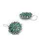 Priyaasi Women Green Floral Silver Plated Jewellery Set - Swadesiicart