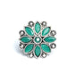 Priyaasi Women Green Floral Silver Plated Jewellery Set - Swadesiicart