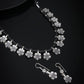 Priyaasi Women Black German Silver Plated Jewellery Set - Noz2Toz