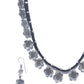 Priyaasi Women Black German Silver Plated Jewellery Set - Swadesiicart