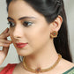 Priyaasi Women Ruby Gold-Polished Jewellery Set - Swadesiicart