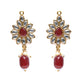 Priyaasi Women Maroon Gold-Polished Kundan Jewellery Set - Swadesiicart
