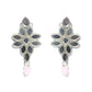 Priyaasi Women Classic American Diamond Rose Gold Floral Jewellery Set - Swadesiicart