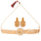 Priyaasi Women Traditional Ruby & Emerald Gold-Polished Peacock Jewellery Set - Swadesiicart