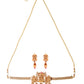 Priyaasi Women Traditional Gold-Polished Laxmi Jewellery Set - Swadesiicart