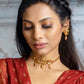 Priyaasi Women Ruby & Emerald Gold-Polished Dulhan Doli Jewellery Set - Swadesiicart