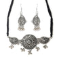 Priyaasi Women Tribal Floral Oxidised Jewellery Set - Swadesiicart
