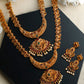 Priyaasi Women Traditional Gold-Polished Real Kemp Floral Jewelley Set - Noz2Toz